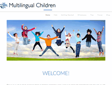 Tablet Screenshot of multilingualchildren.us
