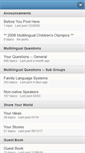 Mobile Screenshot of forums.multilingualchildren.org