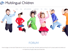Tablet Screenshot of forums.multilingualchildren.org